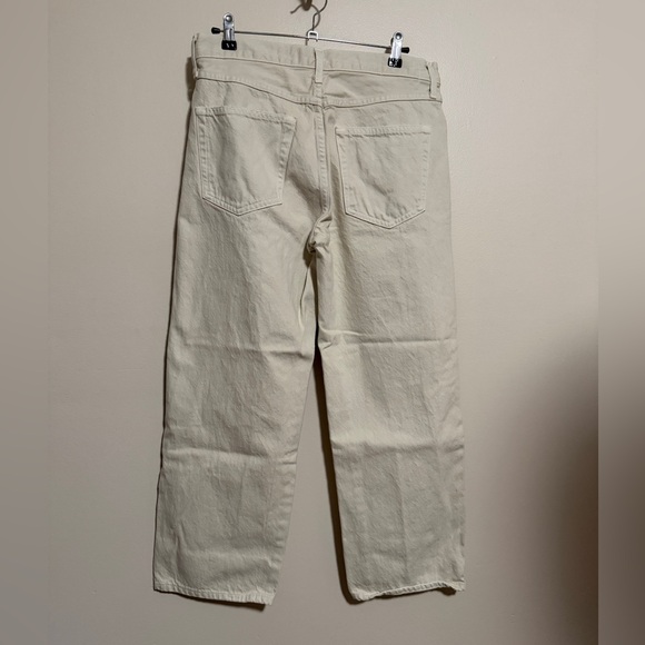 AMO Billie wide straight jean in Sandstone - organic cotton high mid rise sz 28 - Picture 8 of 11